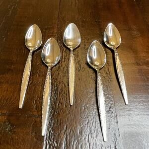 Oneida Venetia Stainless Steel Teaspoons Set of 5 Community Flatware Replacement